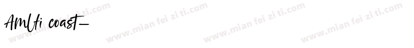 Amlfi coast字体转换